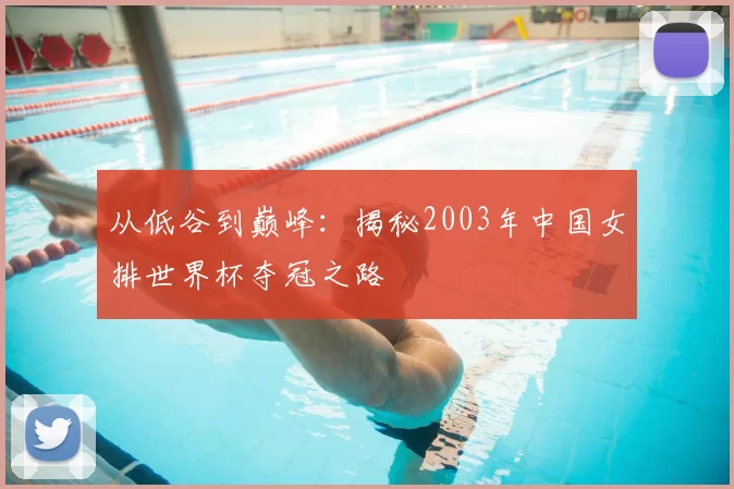 从低谷到巅峰:揭秘2003年中国女排世界杯夺冠之路