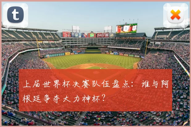 上届世界杯决赛队伍盘点：谁与阿根廷争夺大力神杯？